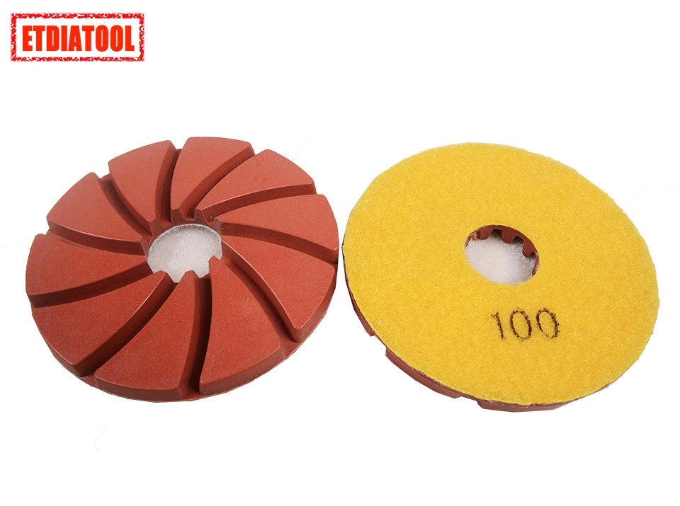 Grit 800 Diamond Resin Polish Pads for Granite, Artificial Stone, Quartz, Concrete, Terrazzo with Snail Lock or Magic Lock