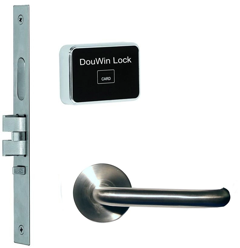 Design Security Door Handle Key Card Lock System