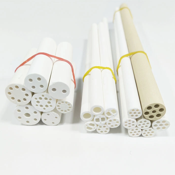 1-12holes Magnesia Ceramic Insulating Tube for Heating Element MGO Pipe