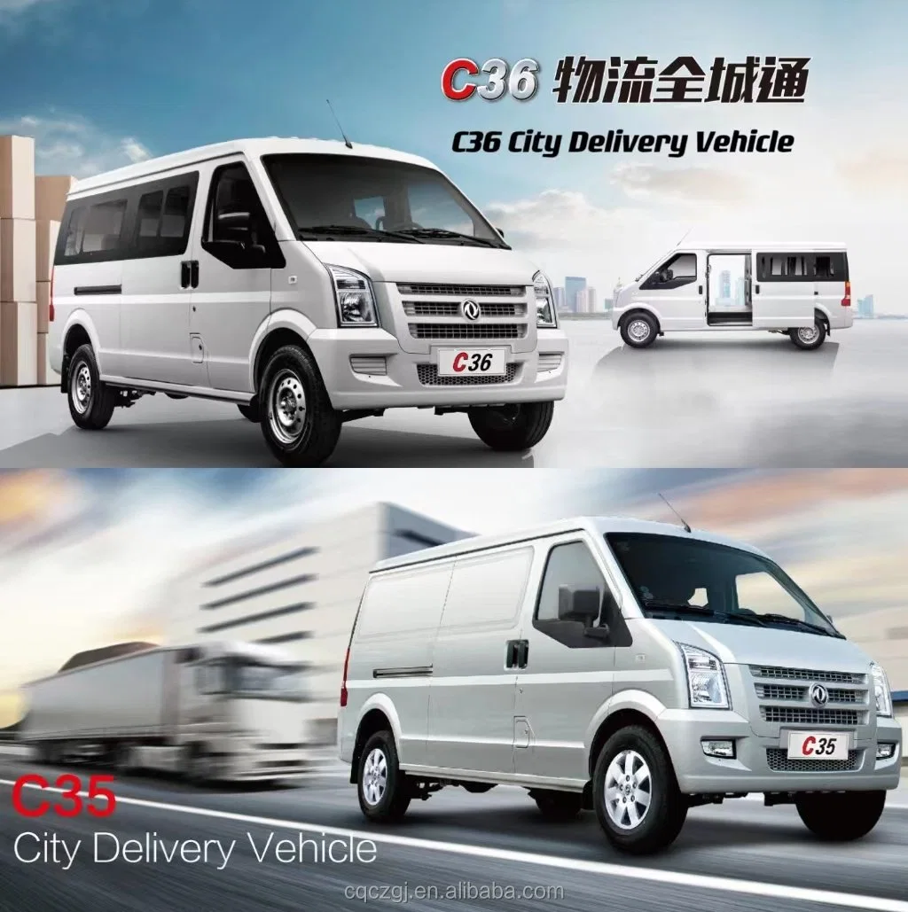 on Sale Dfsk C35 1.5L Cargo Van Ice Cream Truck Commercial Vehicle with 5.1 Cubic Meter Packing Box