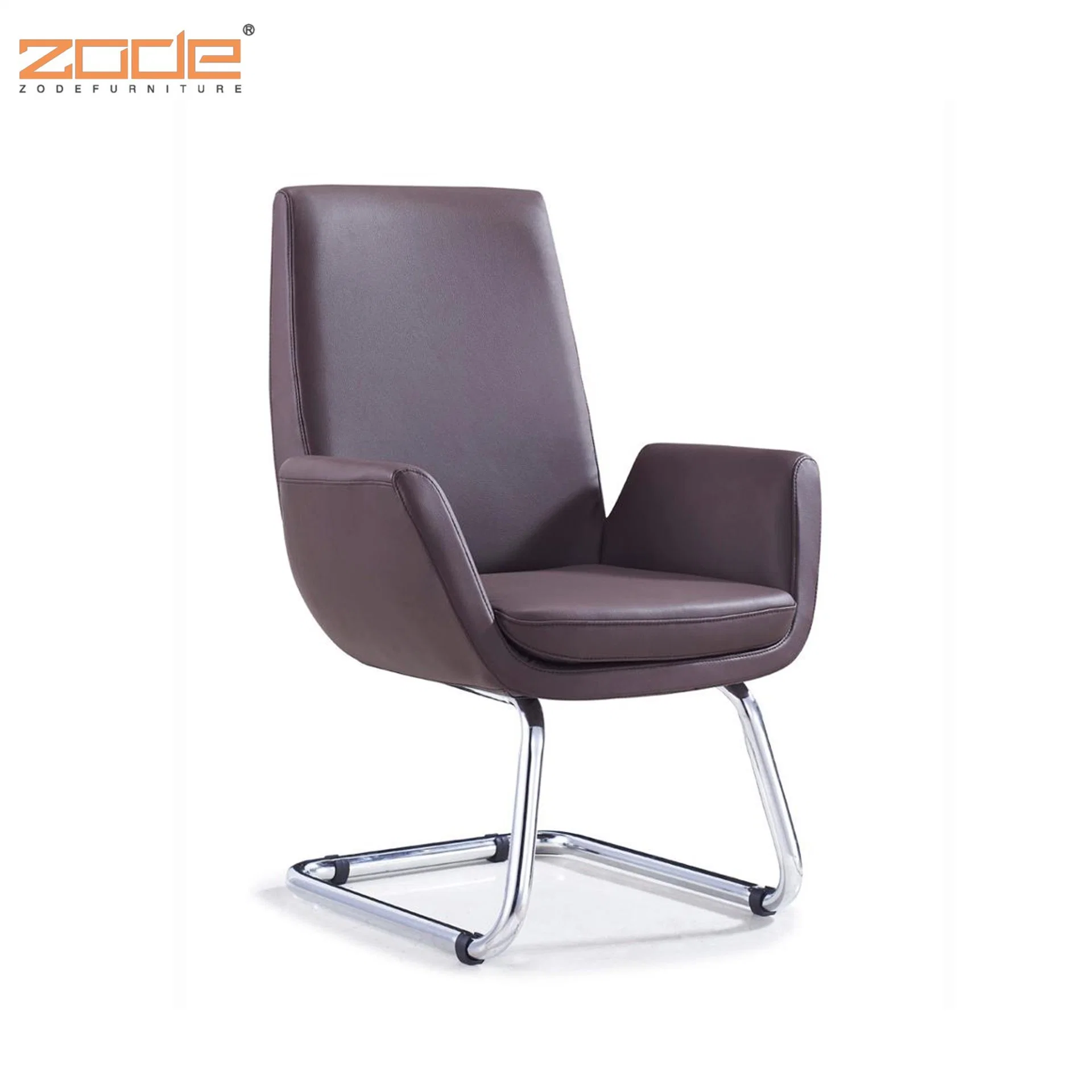 Zode Modern Black PU Executive Leather Visitor Office Computer Chair Waiting Chair