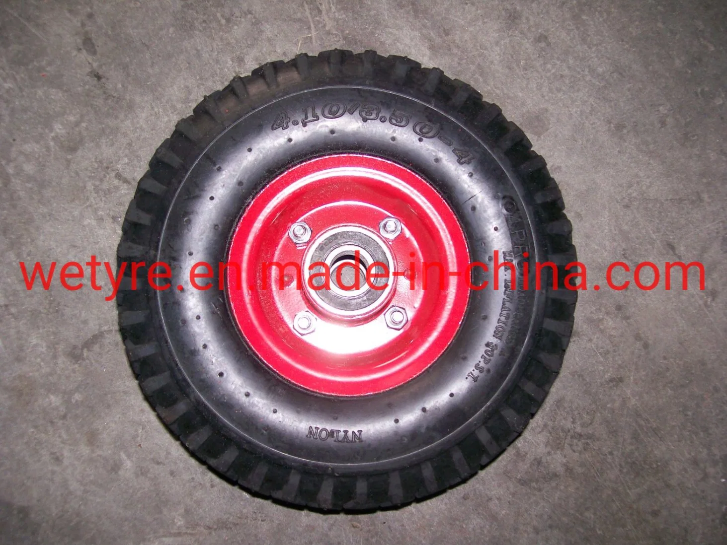 High Load Capacity Environmental Protect Colorful Tyre PU Foam Wheel (3.50-4)