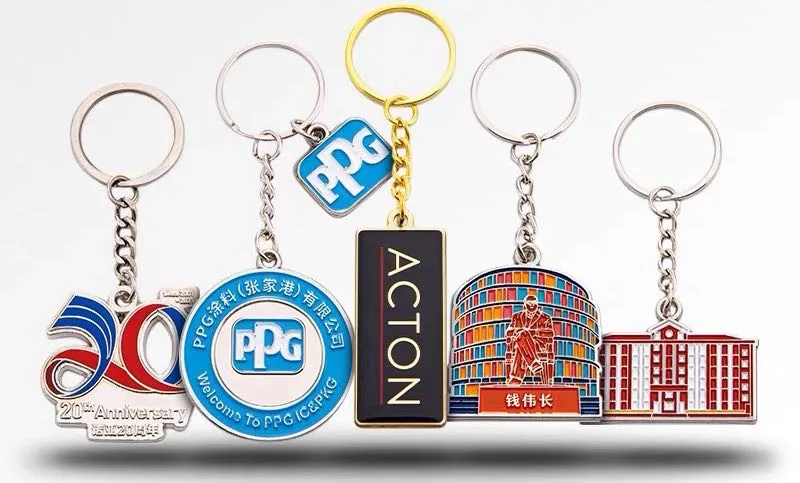 China Factory Wholesale Promotion Car Accessories Custom Logo Keychain Car Logo Brand Metal Promotional Gift Car Key Chain