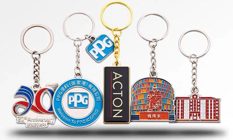 La fábrica China de Promoción de venta al por mayor Accesorios para automóviles Logotipo personalizado Llavero de metal de la marca el logotipo de alquiler de coche Regalo Promocional Llavero