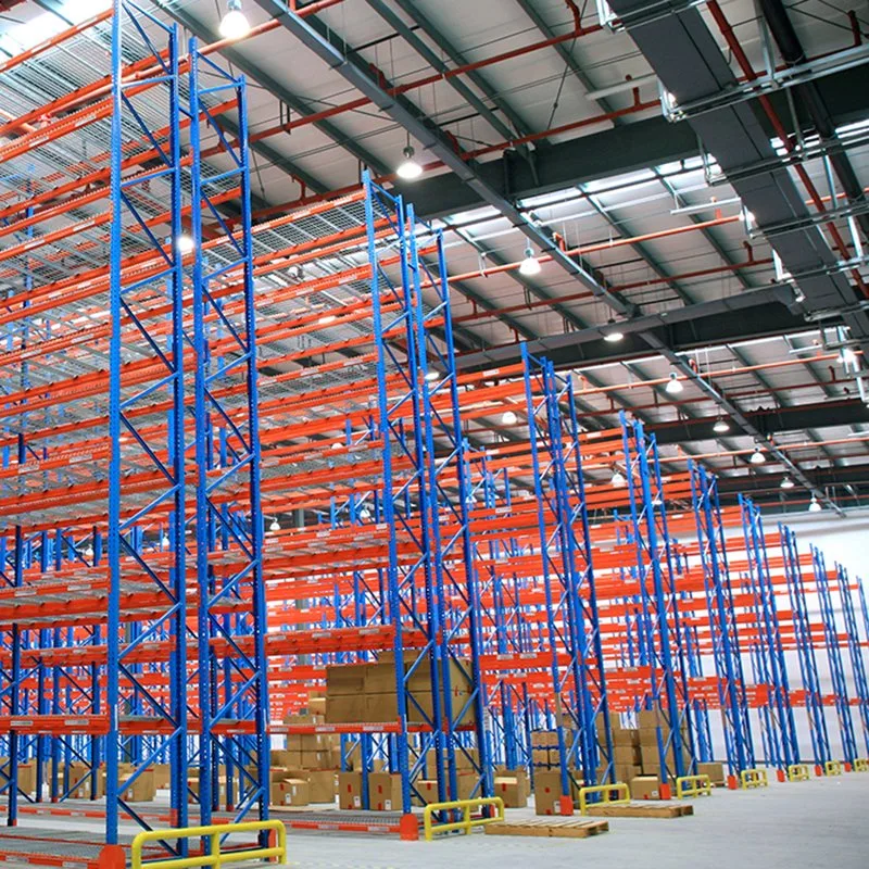 Interlock Box Beam Pallet Rack Steel Shelving Mezzanine Floor for Warehouse Display Rack Dispenser