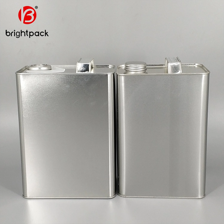 Fabricante China estilo rectangular de 4L Lata cuadrada de metal utilizado para la gasolina, aceite Productos químicos