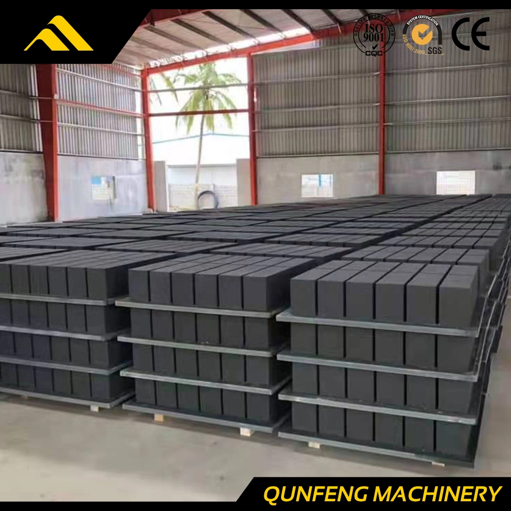 Tijolo Oco Qunfeng máquina para fazer blocos de concreto limitar a produção de Pedra