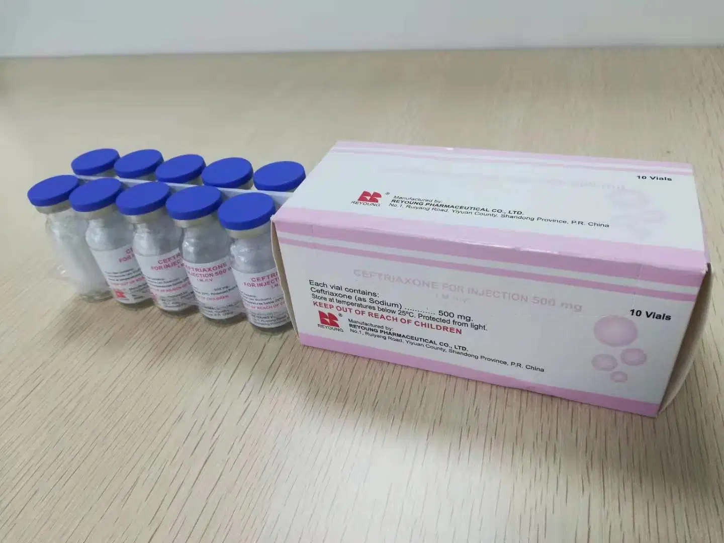 Cefepime para inyección con GMP de Reyoung Pharma