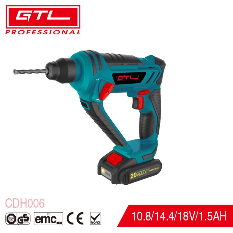 Lithium DC 18V High Quality Hand Drilling Cordless Hammer Drill with LED Light and Battery Indicator (CDH006)