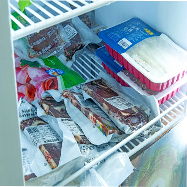 Commercial Cryogenic Freezer Display Vertical Frozen Showcase for Supermarket