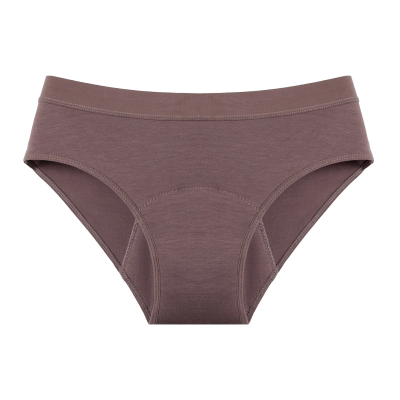 9128 Mid Rise Bambú menstrual Briefs período absorbente ropa interior