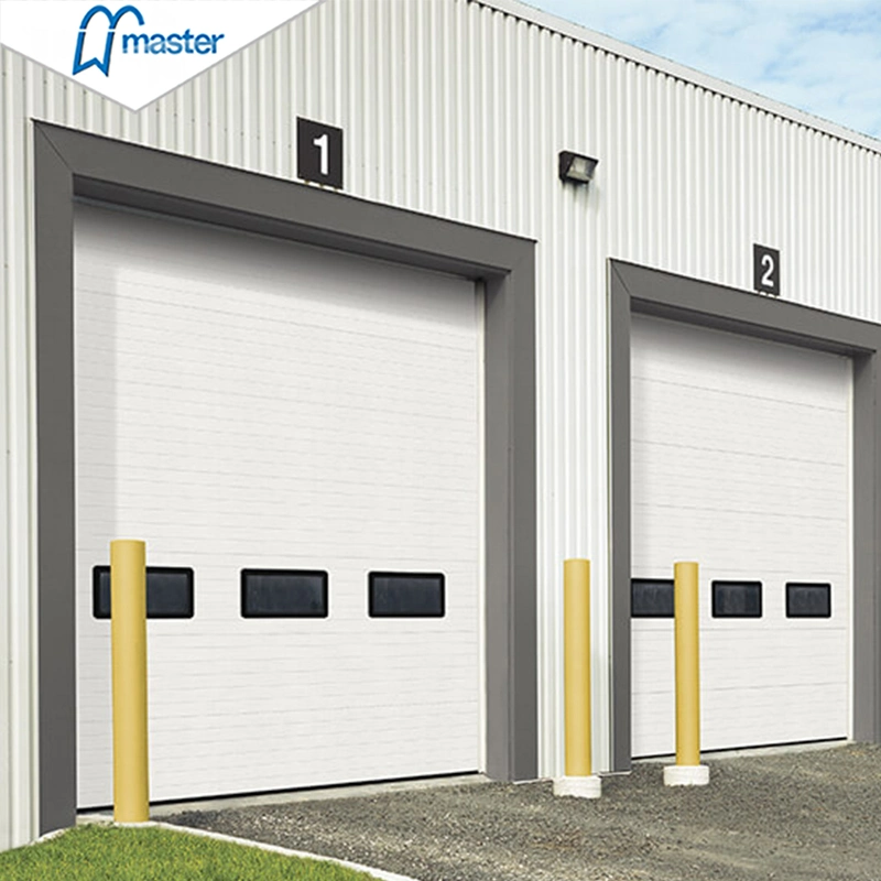 Master Well Electrical Commercial Automatic Steel Thermal Insulated Vertical Lift Warehouse Garage Sectional Overhead High Speed Sliding Dock Industrial Doors