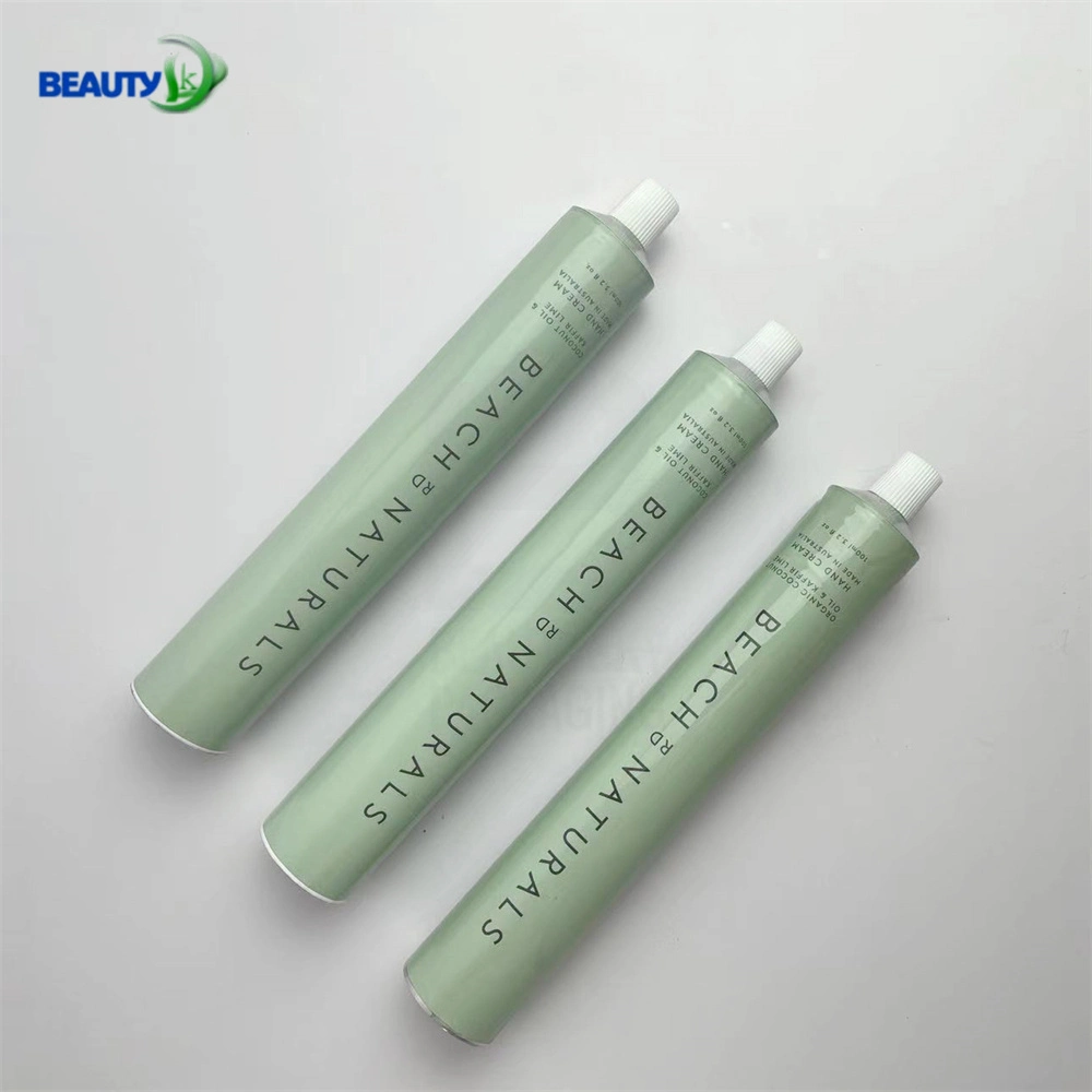 Hot Selling Printed 100ml Pure Aluminum Tube for Packaging Aluminum Tubes Cosmetic with Octagonal Cap Flip Top Cap