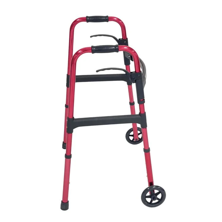 Bliss Medical Aluminum Walking Aids Zimmer Frame Nursing Shopping Cart Foldable Standard Walker Walking Frame