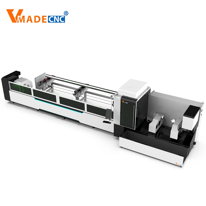 8mm Galvanized 6020 3000W CNC Square Tube Fiber Laser Cutting Machine