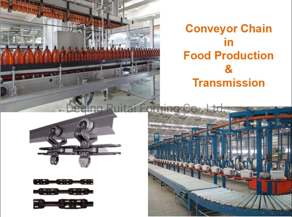 OEM ODM China Manufacturer of Hanging Rivetless Detachable Drop Forged Industrial Conveyor Chain for Assembly Line and Food Transmission Line