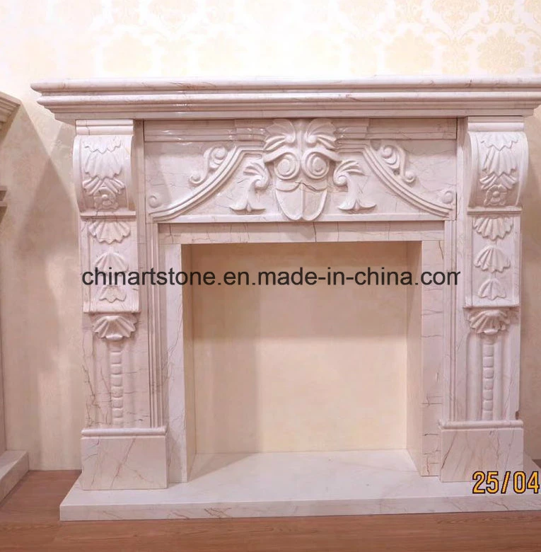 China Marble Nature Stone Modern and Antique Fireplace for Home Decoration