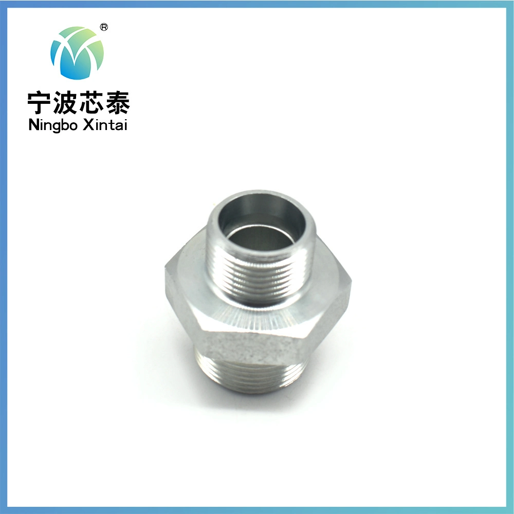 1c 1d Series Metric Male Bite Type Fittings Hydraulic Male Threaded Straight Pipe Fittings