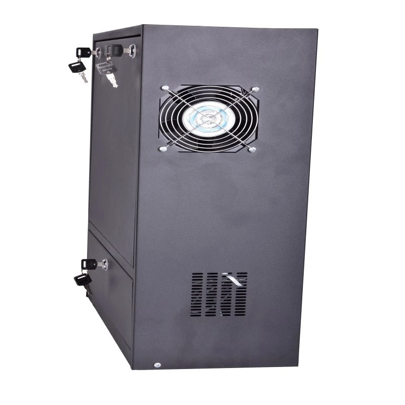 NVR Heavy Duty 24'' X 24'' X 8'' 16 Gauge Steel DVR Lockbox with PDU Can Be Installed