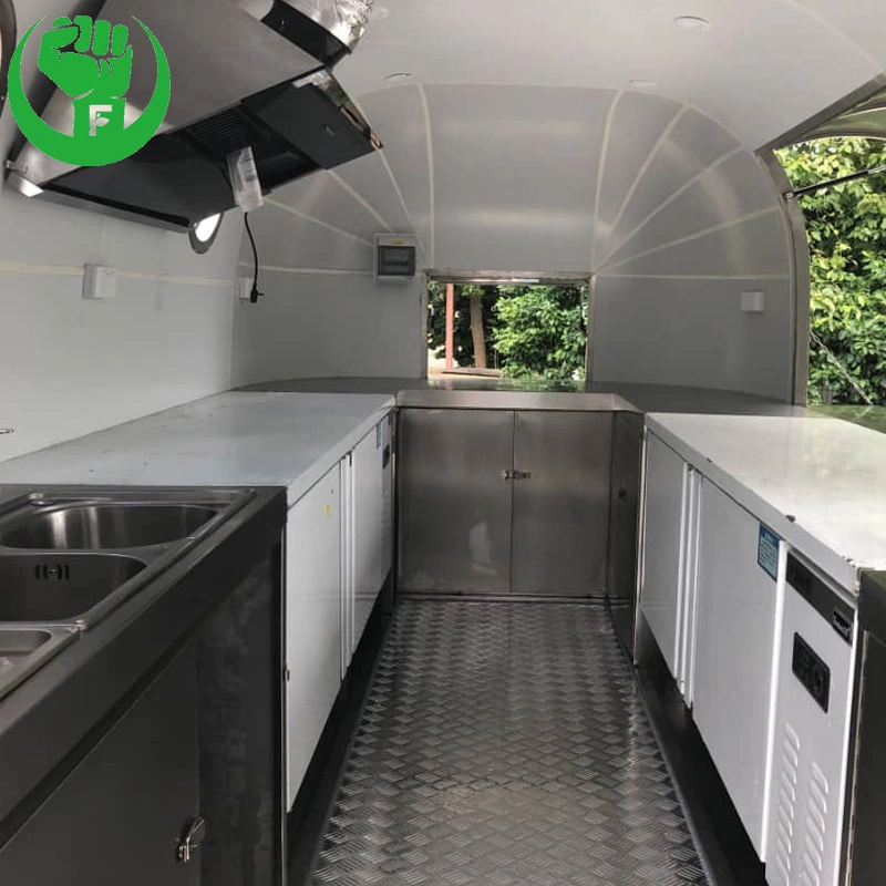 Aluminium Food Trailer Used Food Truck Stainless Steel Material