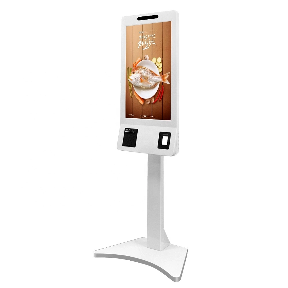 Support POS and Printer Floor Standing Ordering Payment Machine for Restaurant, Bank, Shop Mall