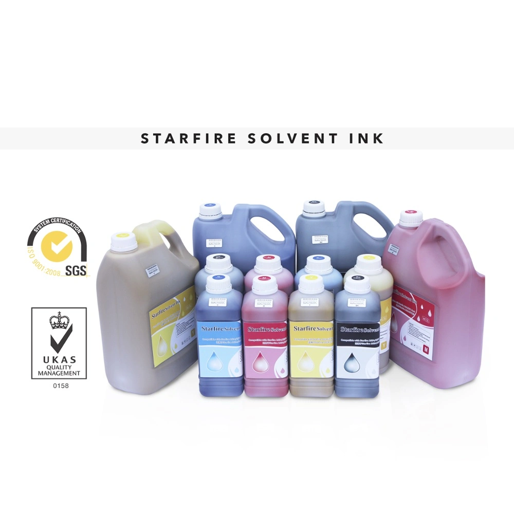 Spectra Starfire Sg1024 25pl Solvent Ink for Gongzheng Ultra 4000 Printer