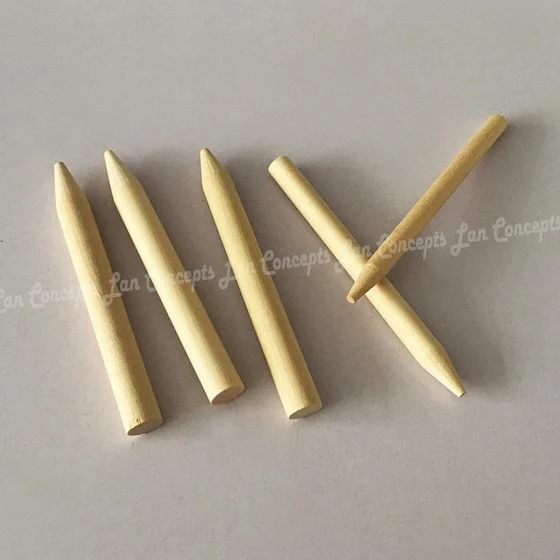 Vente chaude 3.8mmx114mm bâton de bois de nettoyage pour la manucure fabricant des outils de soins des ongles nail art bâton de bois rond