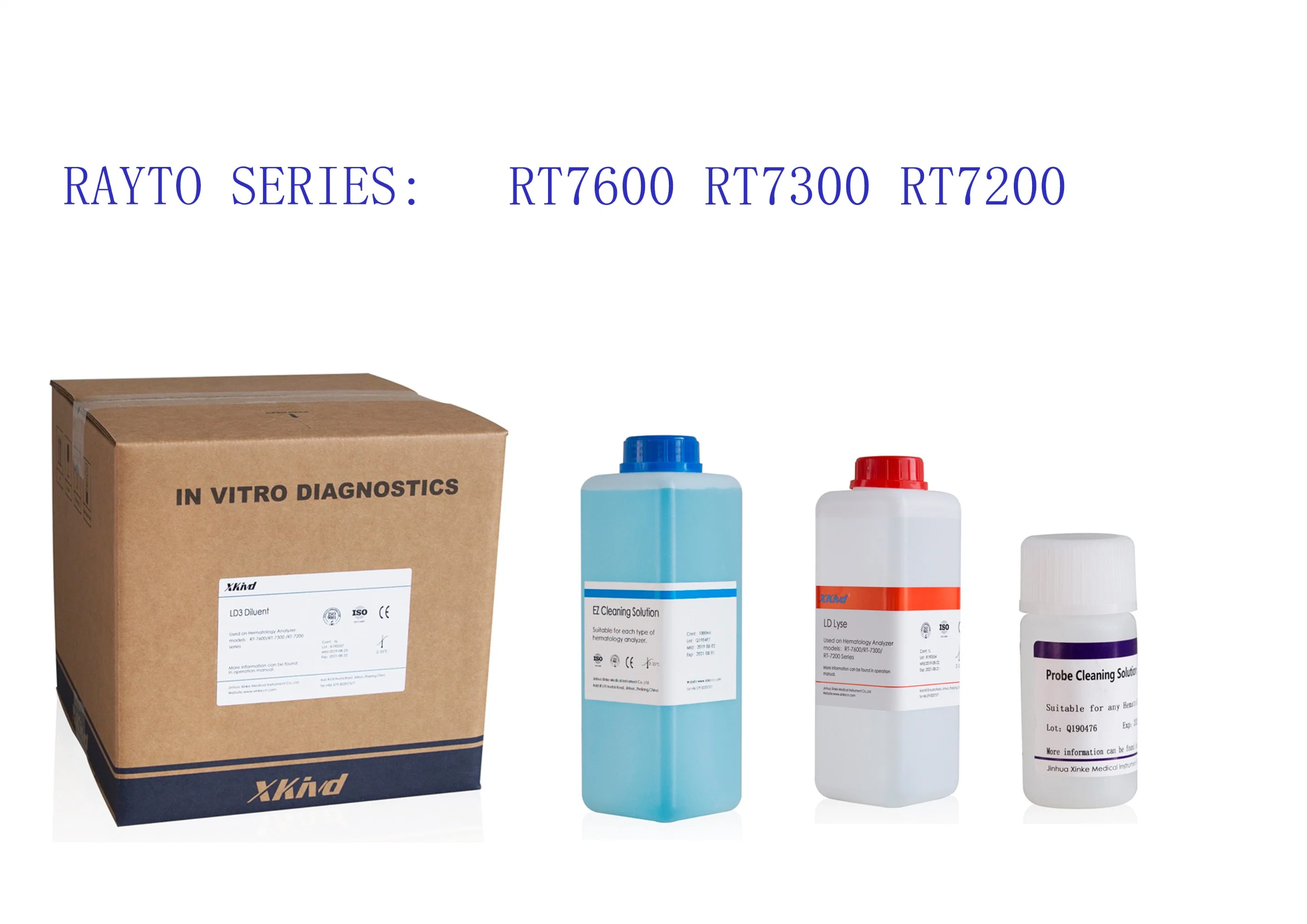 Cbc Hematology Analyzer Reagents for Rayto Rt-7200 Rt-7600 Diluent Lyse