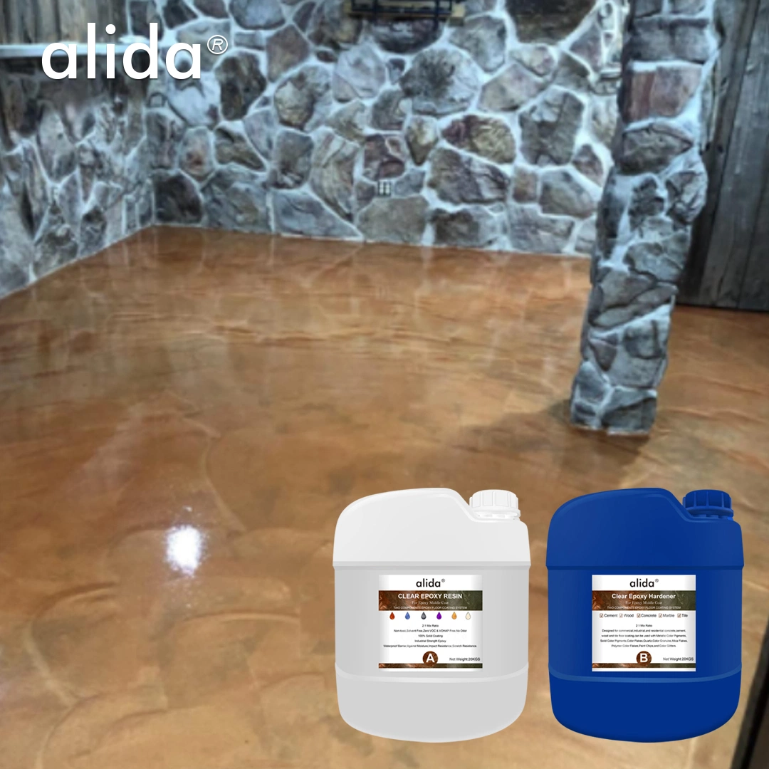 Liquid Glass Epoxy Resin Metalic Epoxy Coating Epoxy Garage Floor Coatingepoxy for Garage