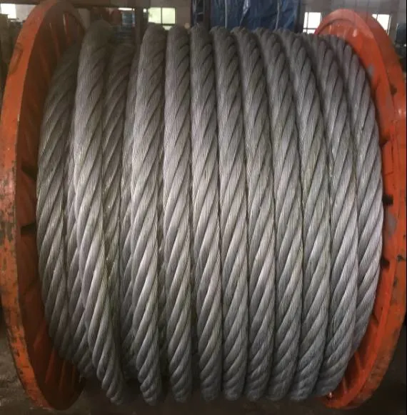 Bright Crane Steel Wire Rope 36*7 Galvanized