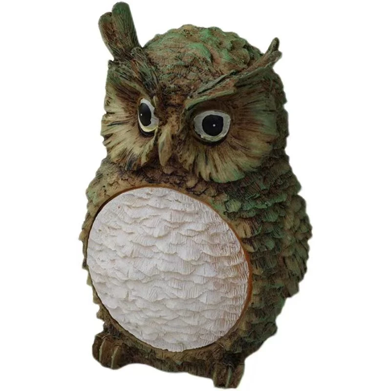 Outdoor Solar Landscape Lights Resin Owl Decorative Lights Park Yard Solar Lawn