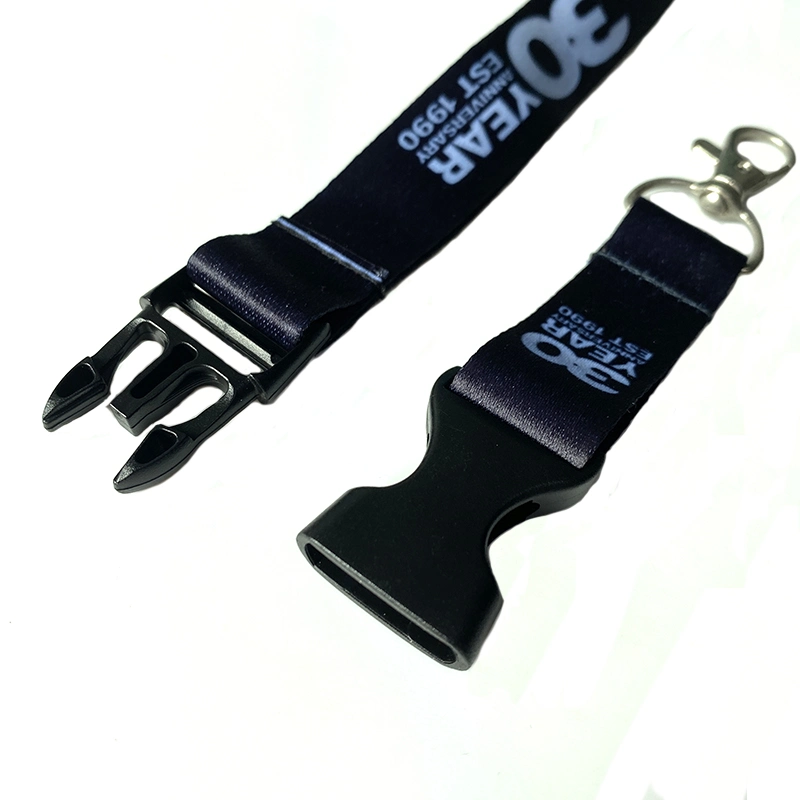 3/4 Inch Promotional Custom Logo Sublimation Printed Plastic Hook Airbus Neck Strap Airlines Lanyard