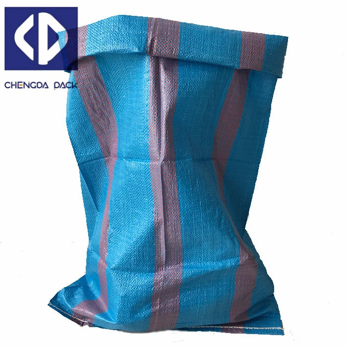 China 25kg de plástico de 50kg de cemento PP Poly saco tejido de bolsas para empaque de harina de arroz