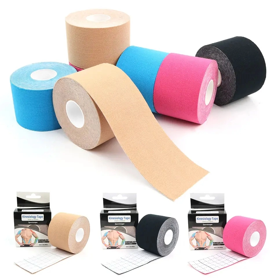 Sports Injury Support Kinesiology Sports Tape Healthcare Waterproof Tape Physio Therapy Athletic Kinesiology Tape