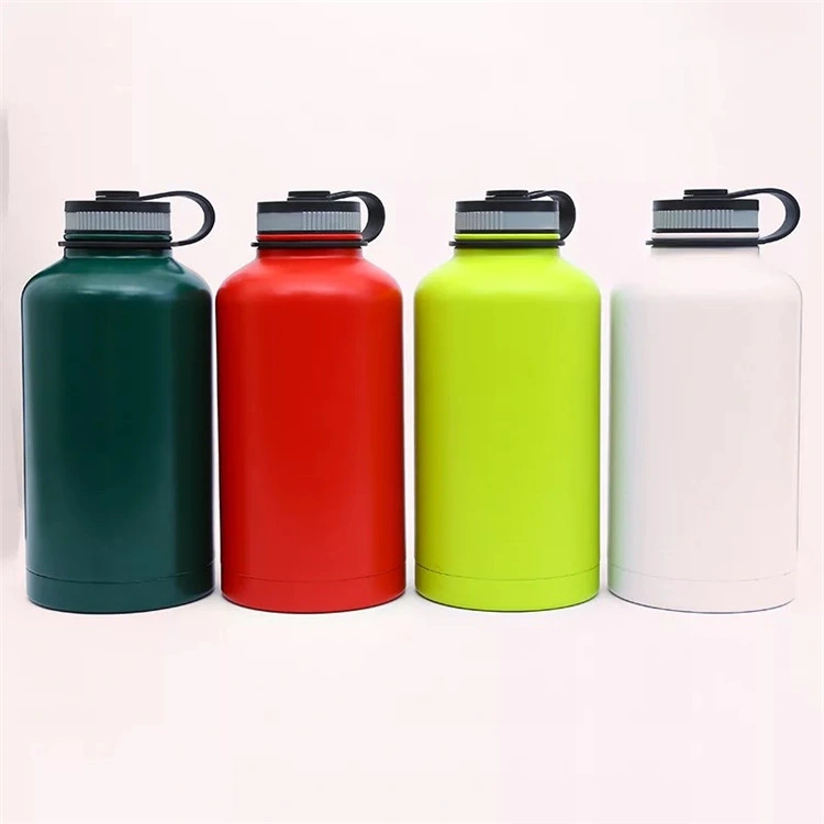 800ml Wide Mouth Stainless Steel Vacuum Flask Mug with Finger Holder (SH-ST23)