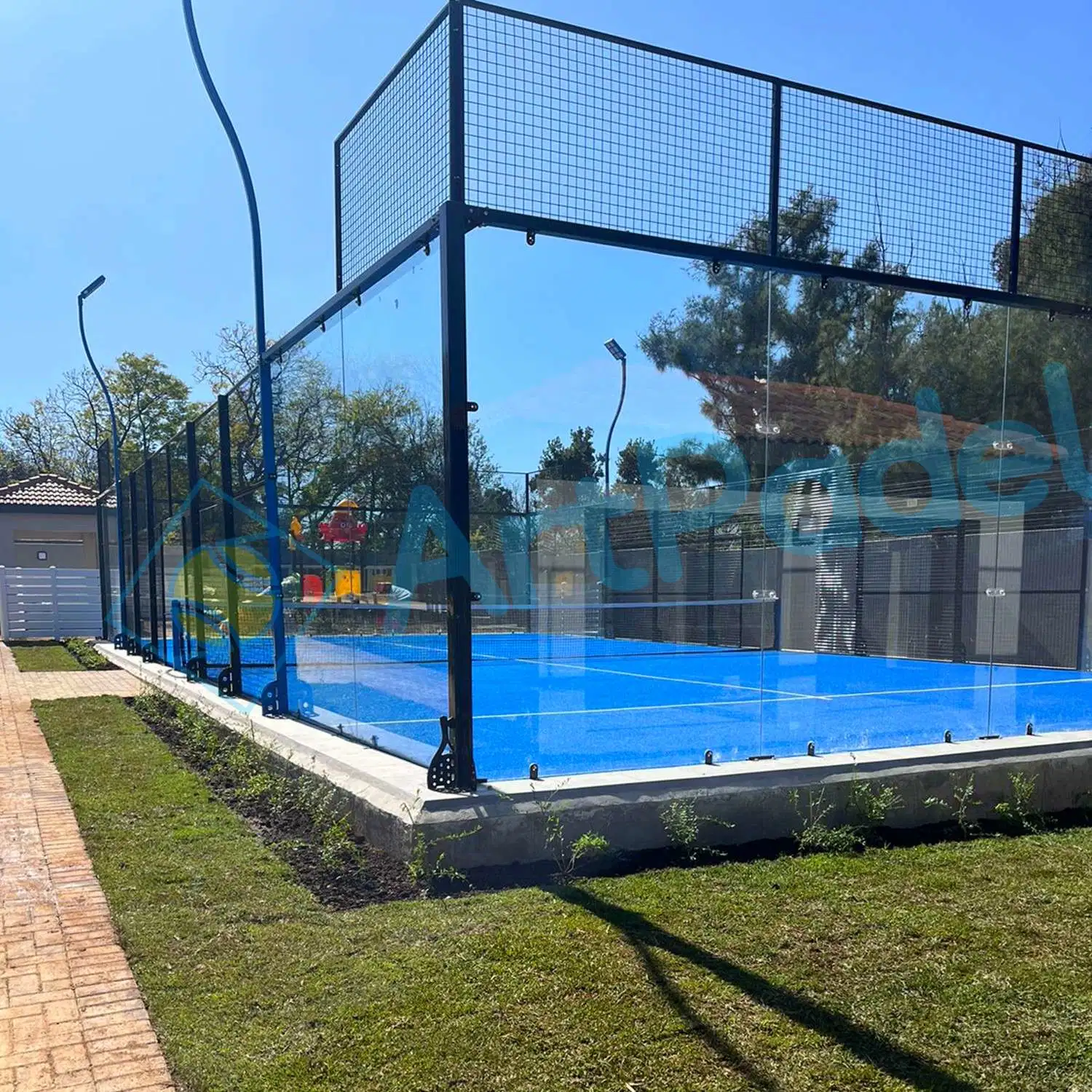 Удобная установка China Design Paddle Tennis Court/Panoramic Padel Court Supplier