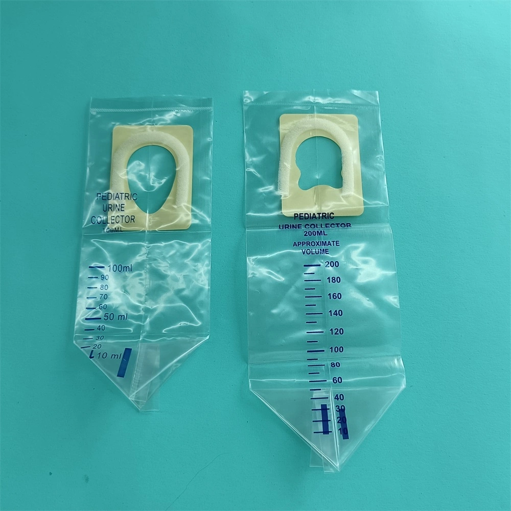 CE Certified Medical Supply 100ml 200ml Unisex Sterile Disposable Pediatric Urine Bag