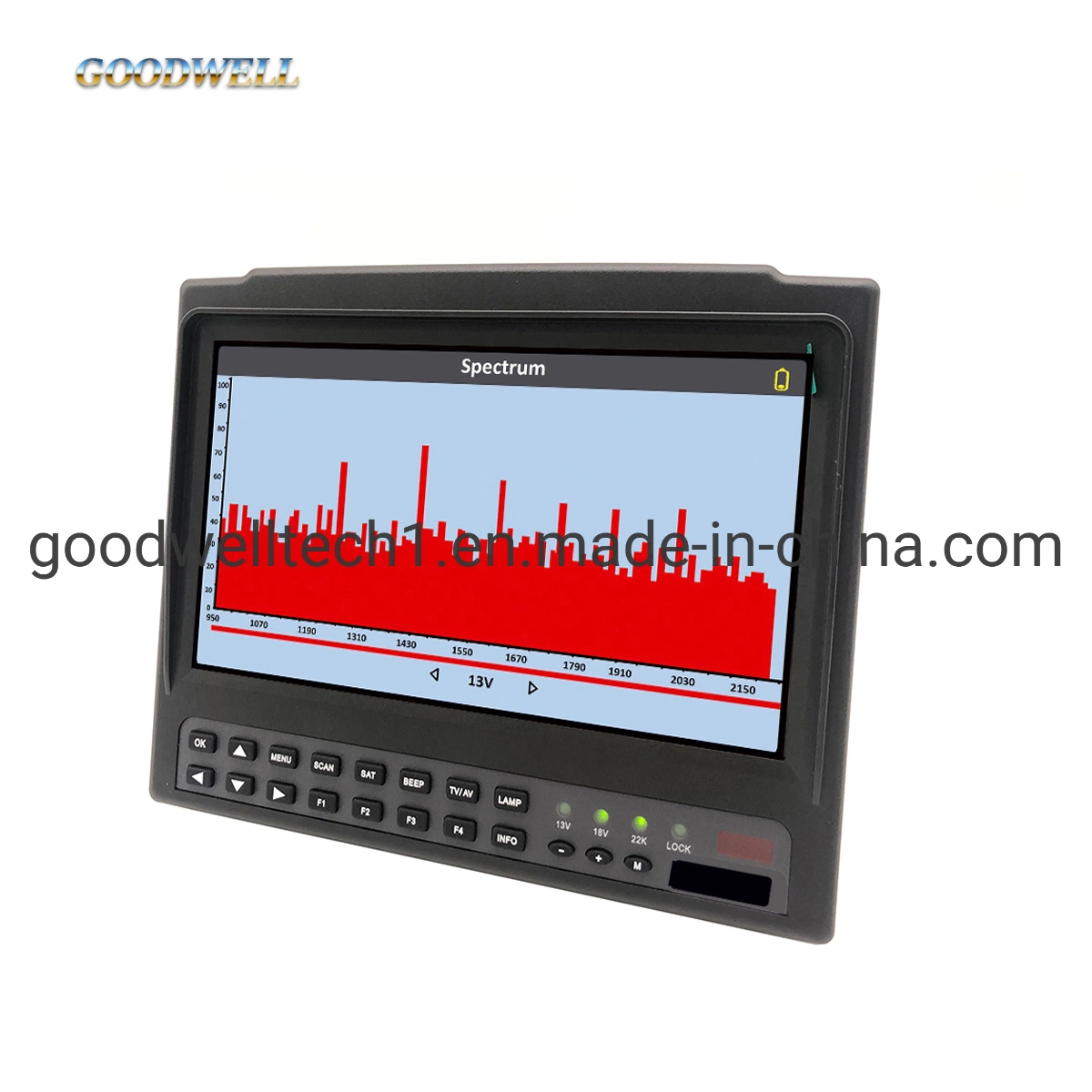 إمداد مباشر من المصنع بشاشة LCD مقاس 7 بوصات شاشة عرض الأقمار الصناعية معين DVB-S/S2 الباحث عن قمر الصناعي الرقمي 718st+