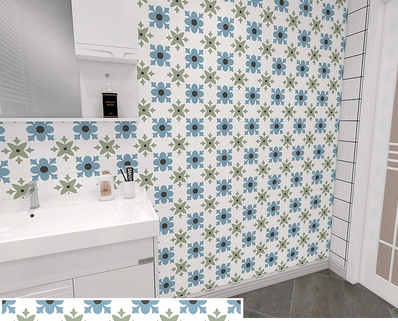 Bathroom Non-Slip Floor Stickers Self-Adhesive Waterproof and Moisture-Proof Wall Decoration Tile Paper