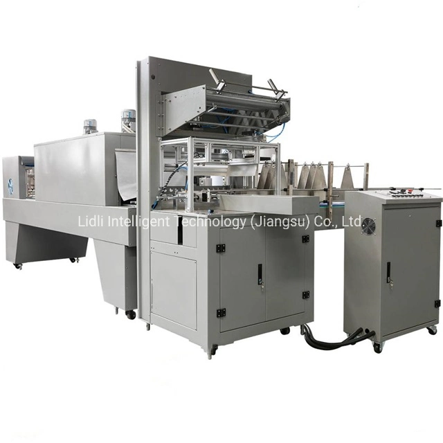 Automatic Heat Tunnel PE Film Shrink Wrapping Packaging Machine, Wrapper for Bottles