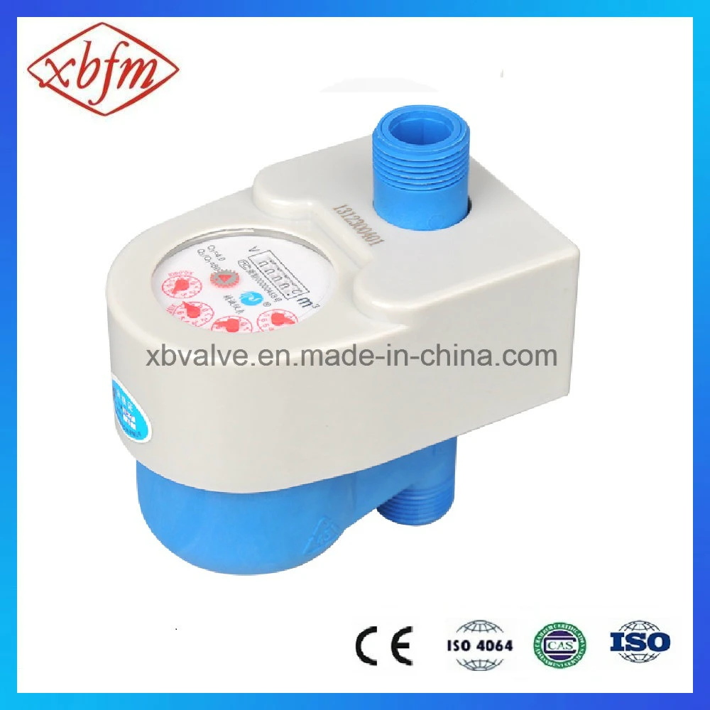 Direct Reading Remote Valve Control Water Meter (Light Blue Color)