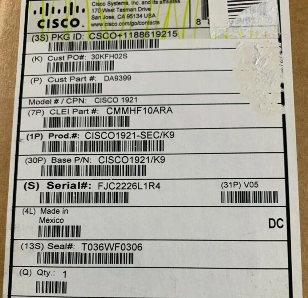 Cisco Isr4451-X/K9 Cisco ISR 4451 (4GE, 3NIM, 2SM, 8G FLASH, 4G DRAM) . Router de conmutación Ethernet