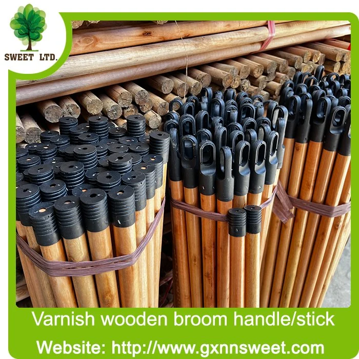 Eucalyputs Woood Making High quality/High cost performance  Mop Stick Varnish Broom Handle Wooden Broomstick