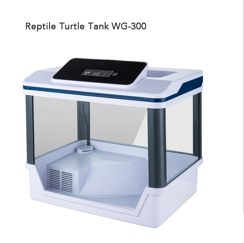 Reptile Turtle Tank with LED Displaying Screen Light Filter Platform