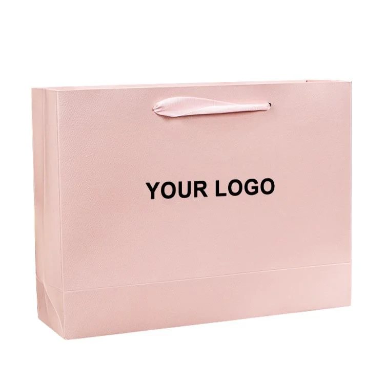 Benutzerdefinierte Logo Gedruckt Matt Fashion Verpackung Kraftpapier Tasche Shopping Geschenkverpackung Papiertasche für Kosmetik/Kleidung/Geschenke