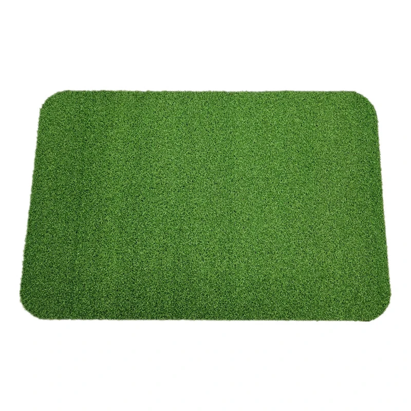 Green Color Artificial Grass Carpet with PVC Backing