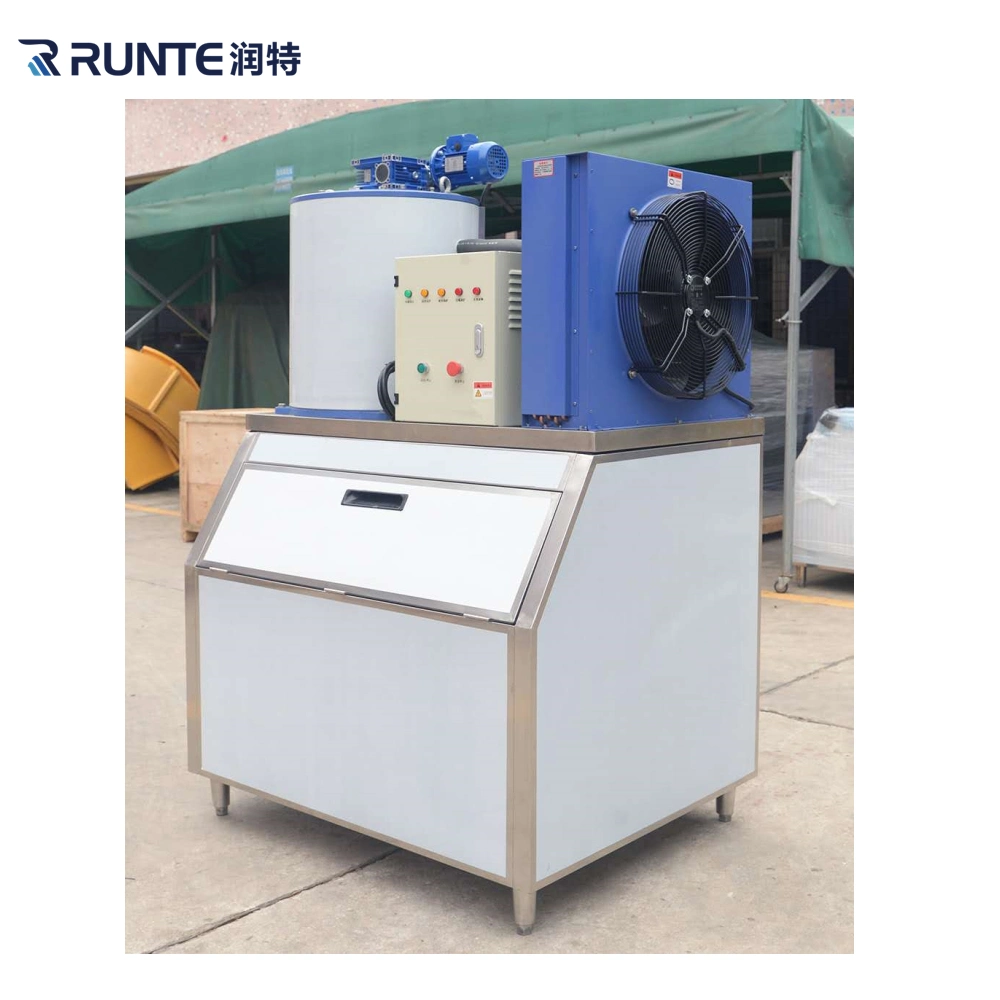 Runte High Quality Long Warranty Energy Saving Intelligent 2 Tons Industrial Flake Ice Maker Making Machine for Sale