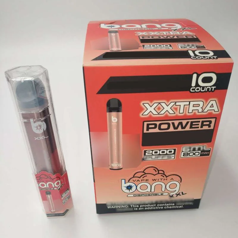 Nueva llegada sabor desechables Bang XXL 2000 Puff cigarrillo electrónico vaporizador