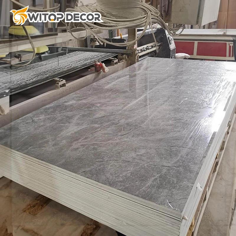 1220*2440*2mm3mm4mm5mm Marble Textured and Wooden Design PVC Sheet