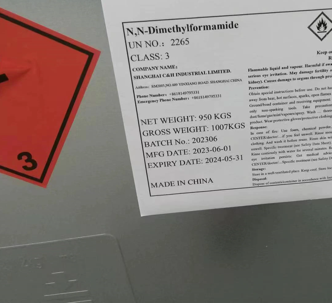 Disolvente orgánico Dimetilformamida DMF Dimetil formamida CAS 68-12-2